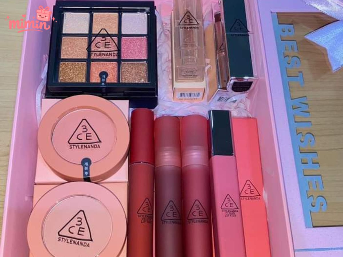 tặng quà sinh nhật cho nữa với set mỹ phẩm 3ce