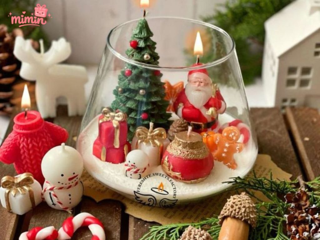 gợi ý quà Noel với nến thơm chủ đề giáng sinh thật tinh xảo